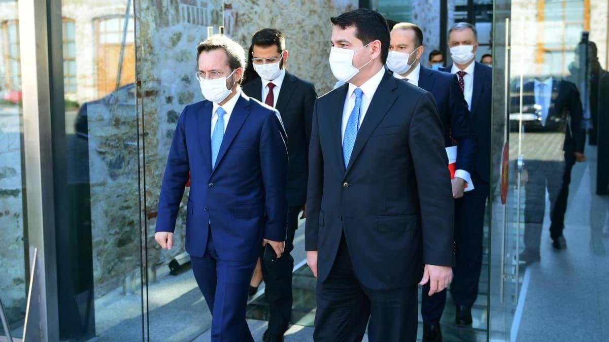 letiim Bakan Altun, Azerbaycan Cumhurbakan Yardmcs Hacyev ile grt: Mutabakata vardk