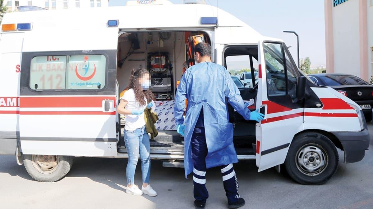 Kovid-19 hastalarna zel hizmet! Ambulanslarla snava tandlar