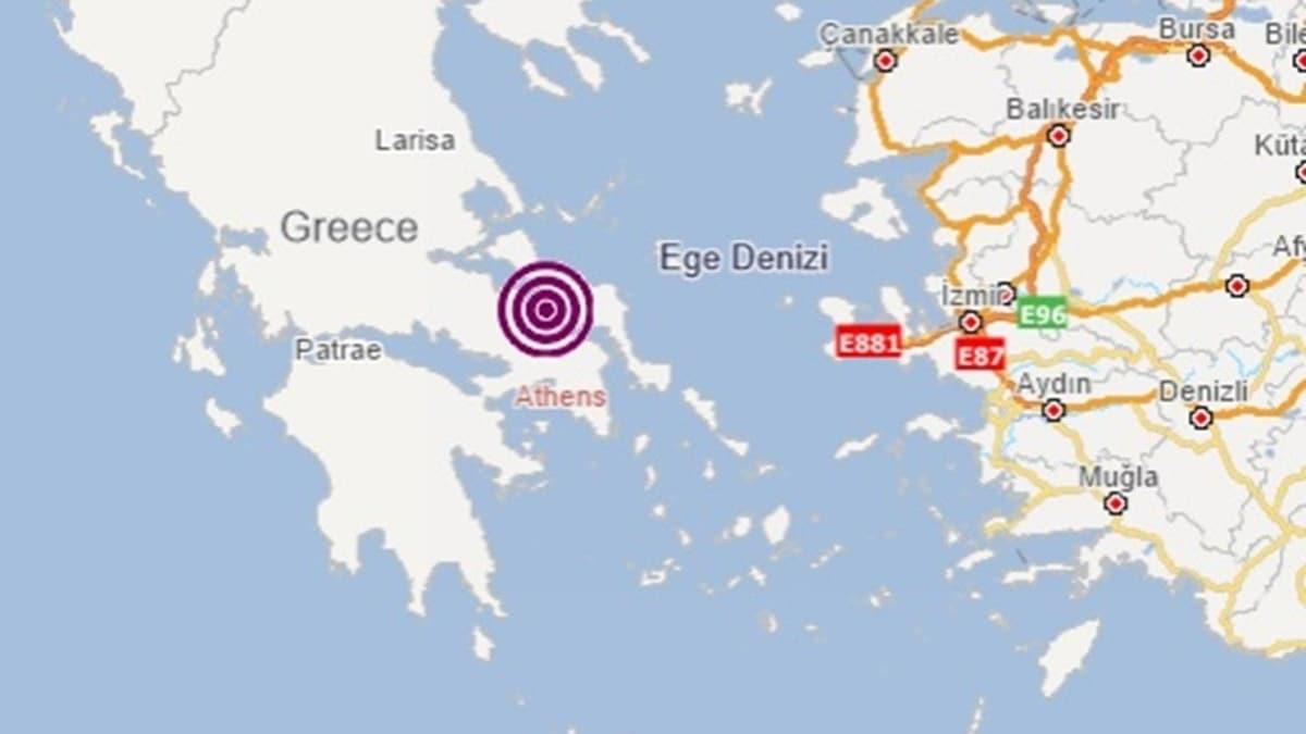 Yunanistan'da 4.1 byklnde deprem meydana geldi