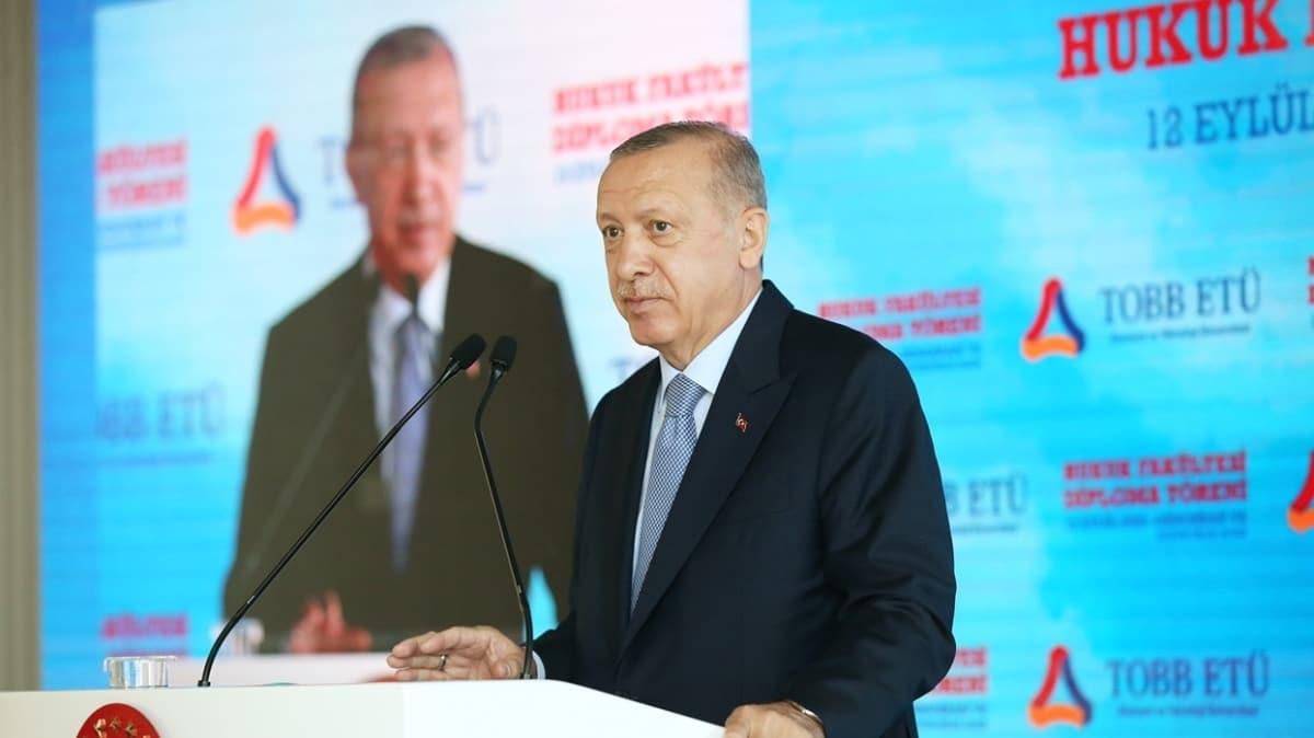 Başkan Erdoğan TOBB ETÜ Hukuk Fakültesi'nin mezuniyet töreninde konuştu