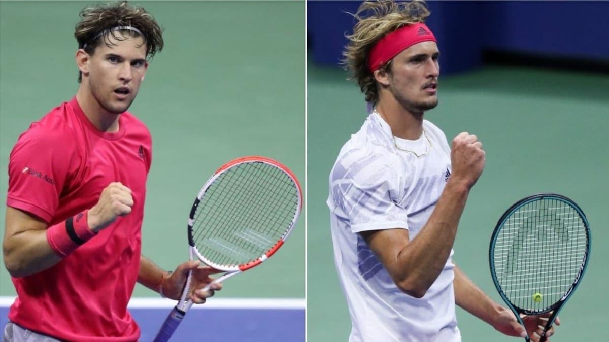 ABD Ak tek erkekler finalinde Alexander Zverev ile Dominic Thiem karlaacak