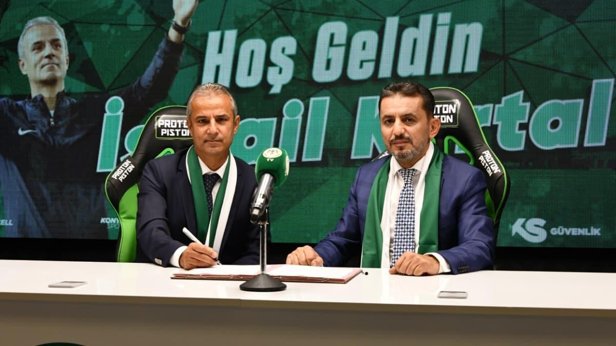 Teknik direktör İsmail Kartal, Konyaspor ile 2 yıllık sözleşme imzaladı