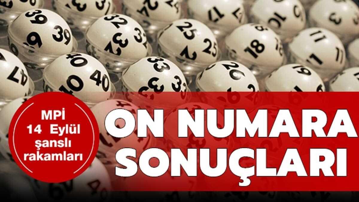On Numara sonular 14 Eyll 2020