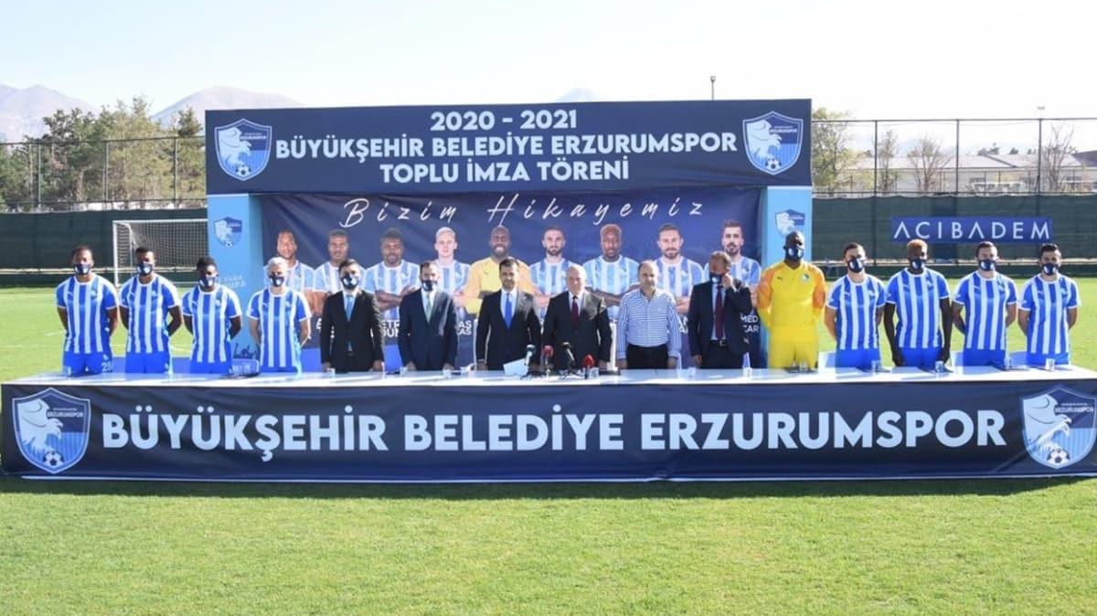 Erzurumspor 9 yeni transferine imza treni dzenledi