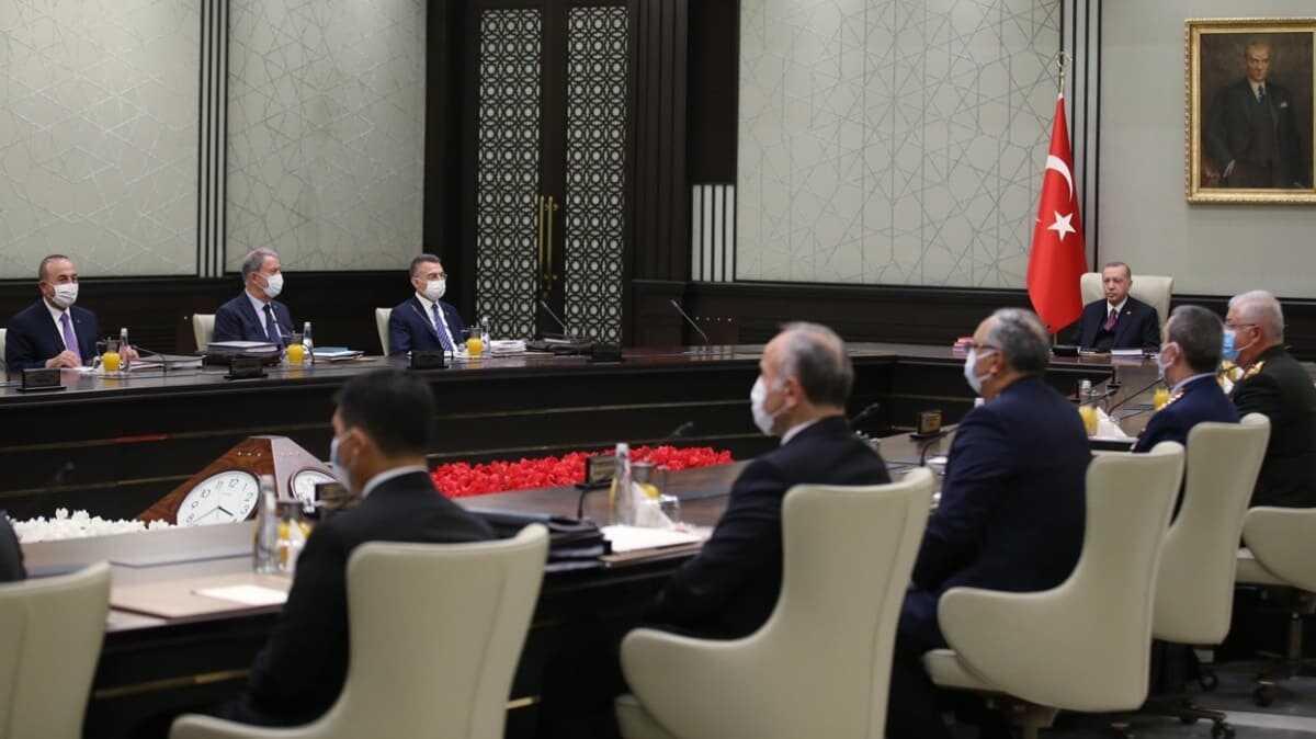 Milli Gvenlik Kurulu (MGK) Bakan Recep Tayyip Erdoan bakanlnda Betepe'de topland
