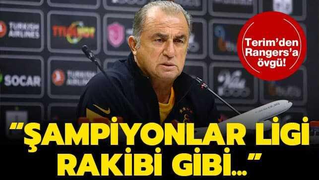 Fatih Terim: 'Şampiyonlar Ligi rakibi gibi...'
