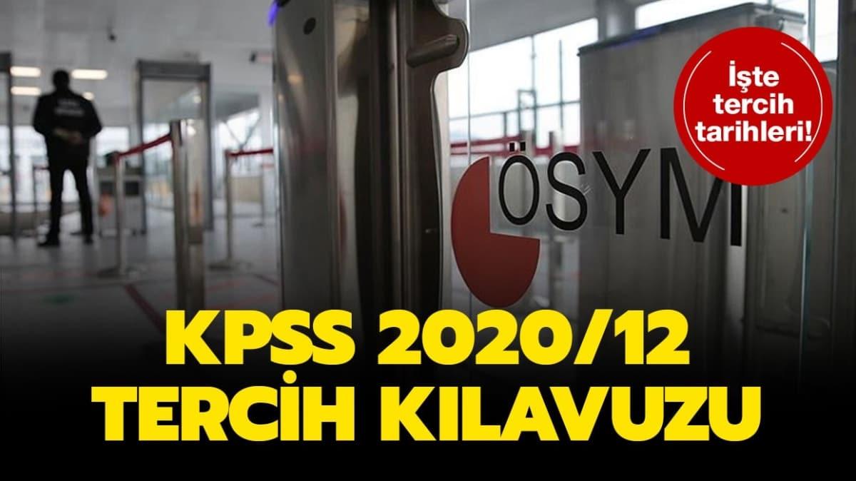 KPSS-2020/12 klavuzu yaynda: evre ve ehircilik Bakanl alm tercihleri balad! 