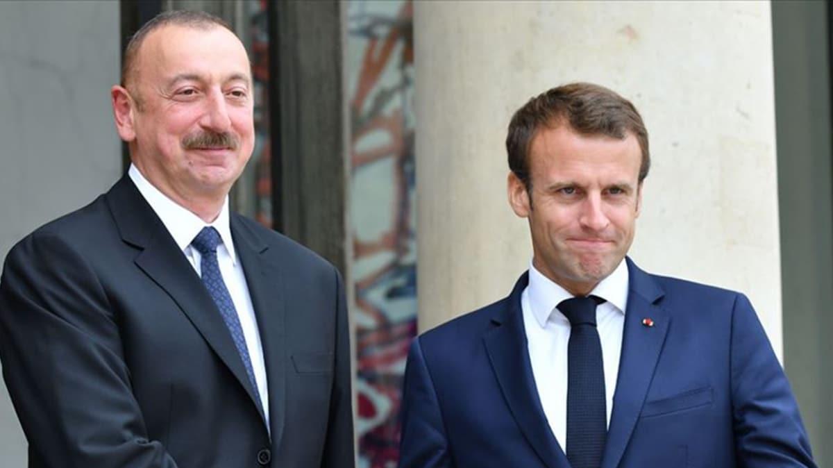 Macron, Aliyev'i arad: "Atekes salansn, mzakereler yeniden balasn"