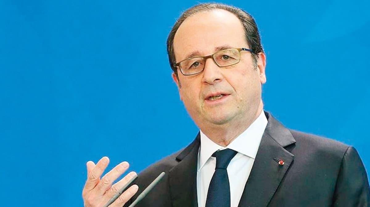 Fransa eski Cumhurbakan Franois Hollande'dan kstah szler