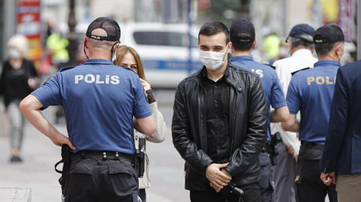 Ankara'da maske takmayan 8 bin 739 kiiye para cezas