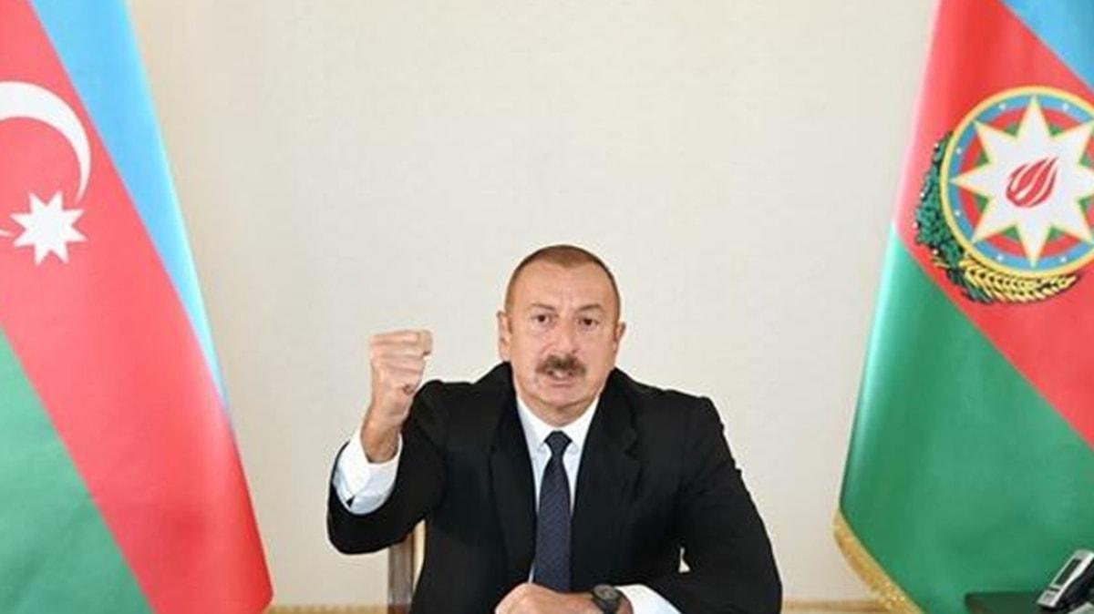 lham Aliyev: Ermenistan'la bar grmelerine askeri atmalarn akut evresi bittikten sonra dneceiz