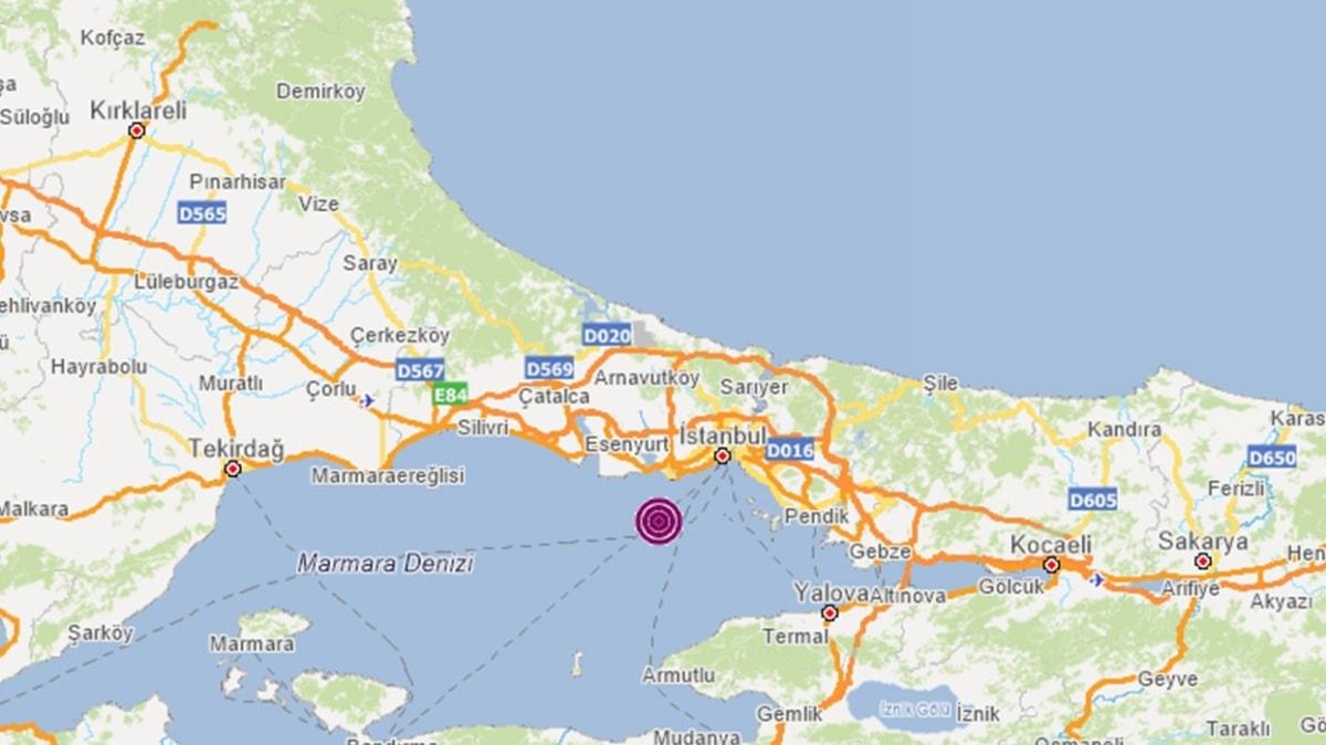 Son dakika deprem haberleri... AFAD duyurdu: İstanbul'da 3.2 büyüklüğünde deprem 