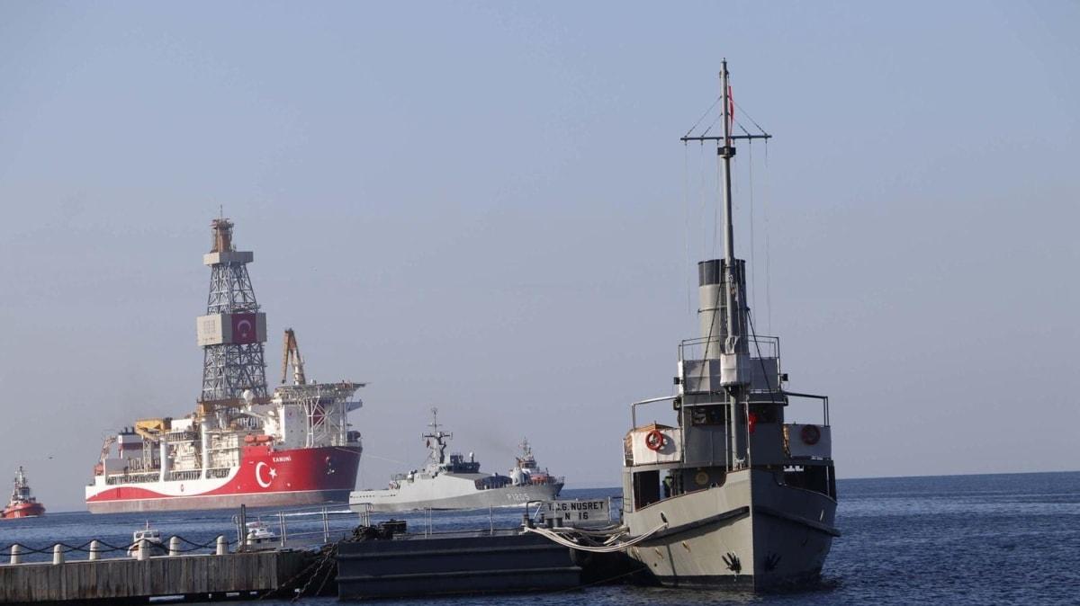 Trkiye'nin nc sondaj gemisi 'Kanuni', anakkale Boaz geiine balad