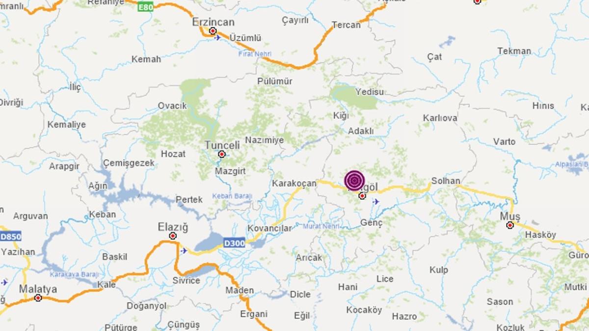 Bingöl'de 4,0 büyüklüğünde deprem meydana geldi