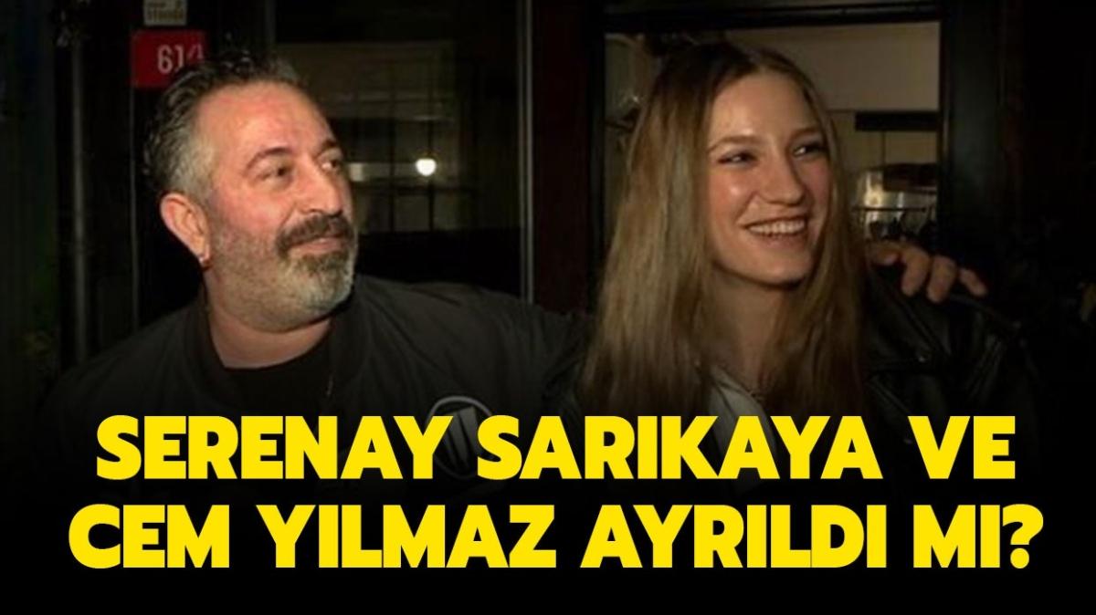 Cem Ylmaz ve Serenay Sarkaya ayrld m" Cem Ylmaz'dan ayrlk aklamas geldi 