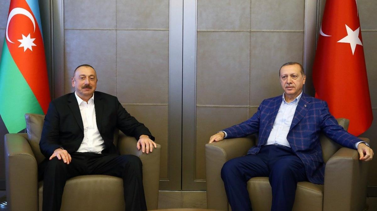 Bakan Erdoan, Azerbaycan Cumhurbakan Aliyev ile grt