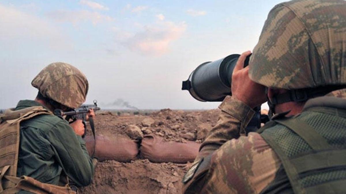 Frat Kalkan blgesine szma giriiminde bulunan 2 PKK/YPG'li terrist etkisiz hale getirildi
