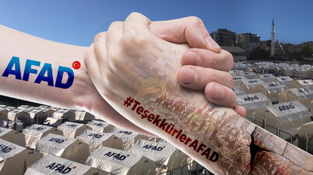 #TeekkrlerAFAD etiketi sosyal medya gndeminin en st srasnda yer ald
