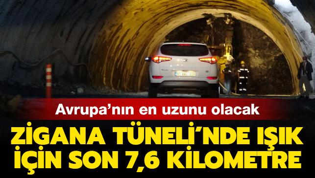 Avrupa'nın en uzunu olacak: Zigana Tüneli'nde ışık için son 7,6 kilometre