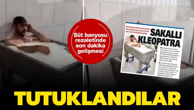 Süt banyosu skandalıyla ilgili son dakika gelişmesi: Emre Sayar ve Uğur Turgut tutuklandı