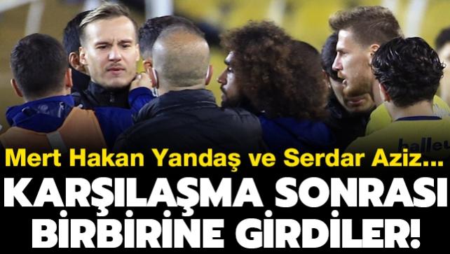 Fenerbahe-Konyaspor ma sonras futbolcular arasnda arbede