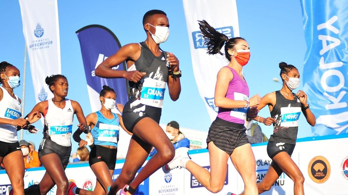 42. stanbul Maratonu'nda kadnlarda zafer Diana Chemtai Kipyogei'nin