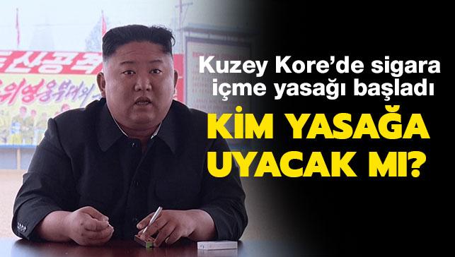 Kuzey Kore'de kamuda sigara ime yasa balad: Kim Jong-un yasaa uyacak m"