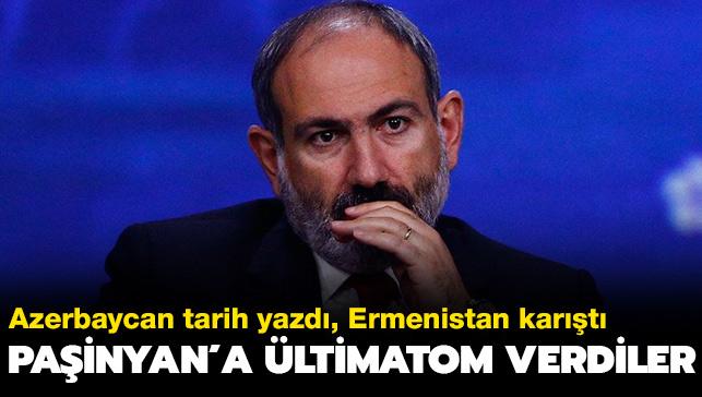 Azerbaycan tarih yazd... Ermenistan kart: Muhalefetten Painyan'a "istifa et" ltimatomu