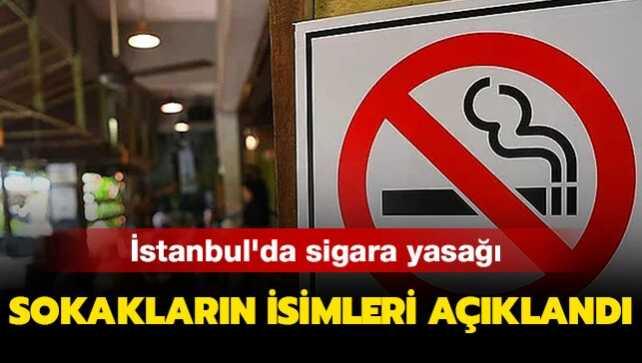 İstanbul'da sigara yasağı getirilen sokakların listesi açıklandı