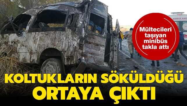 Van'da mültecileri taşıyan minibüs kaza yaptı: Ölü ve yaralılar var