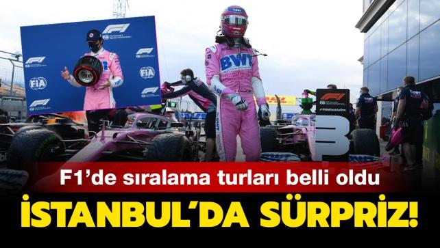Trkiye Grand Prix'sinde pole pozisyonu Lance Stroll'un