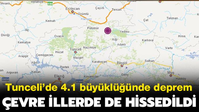 Son dakika deprem haberi: Tunceli Plmr'de korkutan deprem! Bingl ve Erzincan'da da hissedildi!