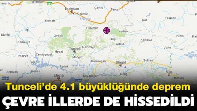 Son dakika deprem haberi: Tunceli Pülümür'de korkutan deprem! Bingöl ve Erzincan'da da hissedildi!