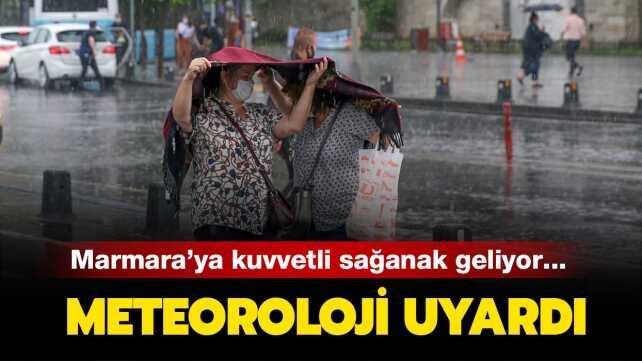 Son dakika hava durumu: Meteoroloji'den Marmara için sağanak uyarısı