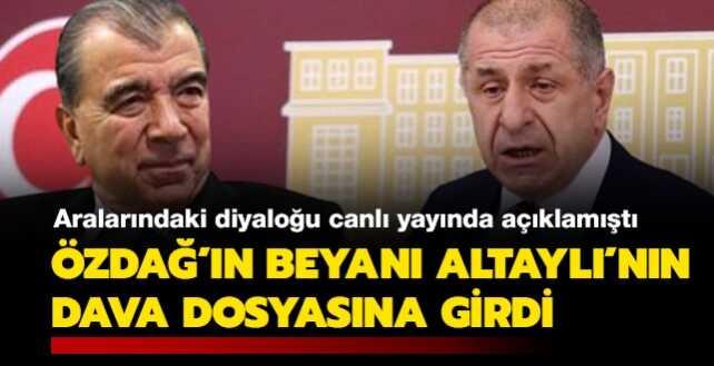 Son dakika: Ümit Özdağ'ın beyanı FETÖ'den yargılanan Enver Altaylı'nın dava dosyasında