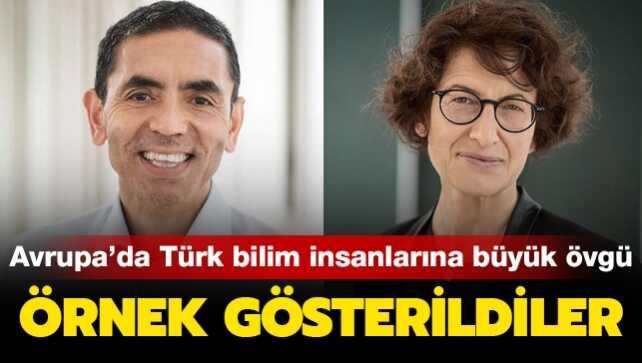 Avrupa'dan Türk bilim insanları Uğur Şahin ve Özlem Türeci'ye büyük övgü