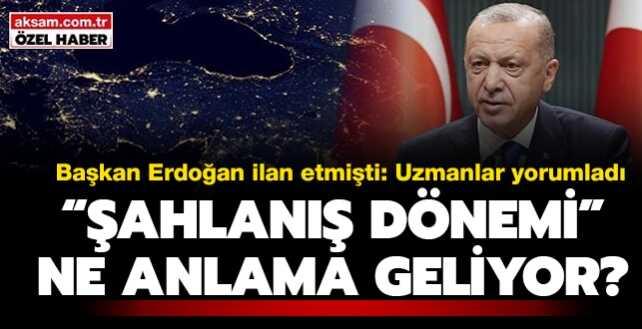 Başkan Erdoğan 'şahlanış dönemi'ni ilan etti: Peki ne anlama geliyor" Uzmanlar yorumladı
