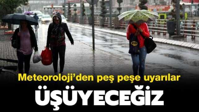 Meteoroloji hava durumu tahminine göre sıcaklıklar düşecek