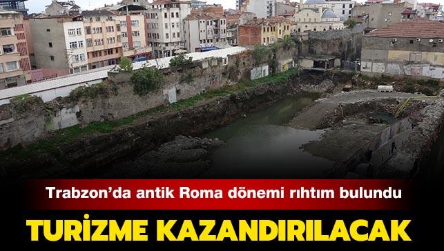 Trabzon'da kentsel dönüşüm proje alanında antik Roma dönemi rıhtım ortaya çıktı: Turizme kazandırılacak