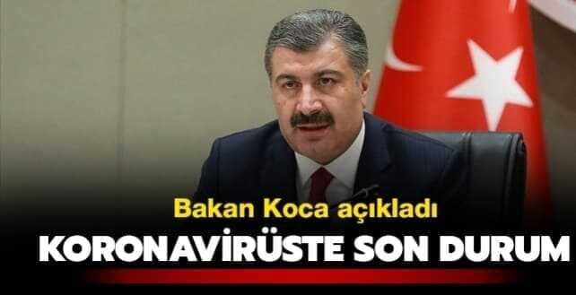Sağlık Bakanı Koca paylaştı... İşte 21 Kasım koronavirüs tablosu