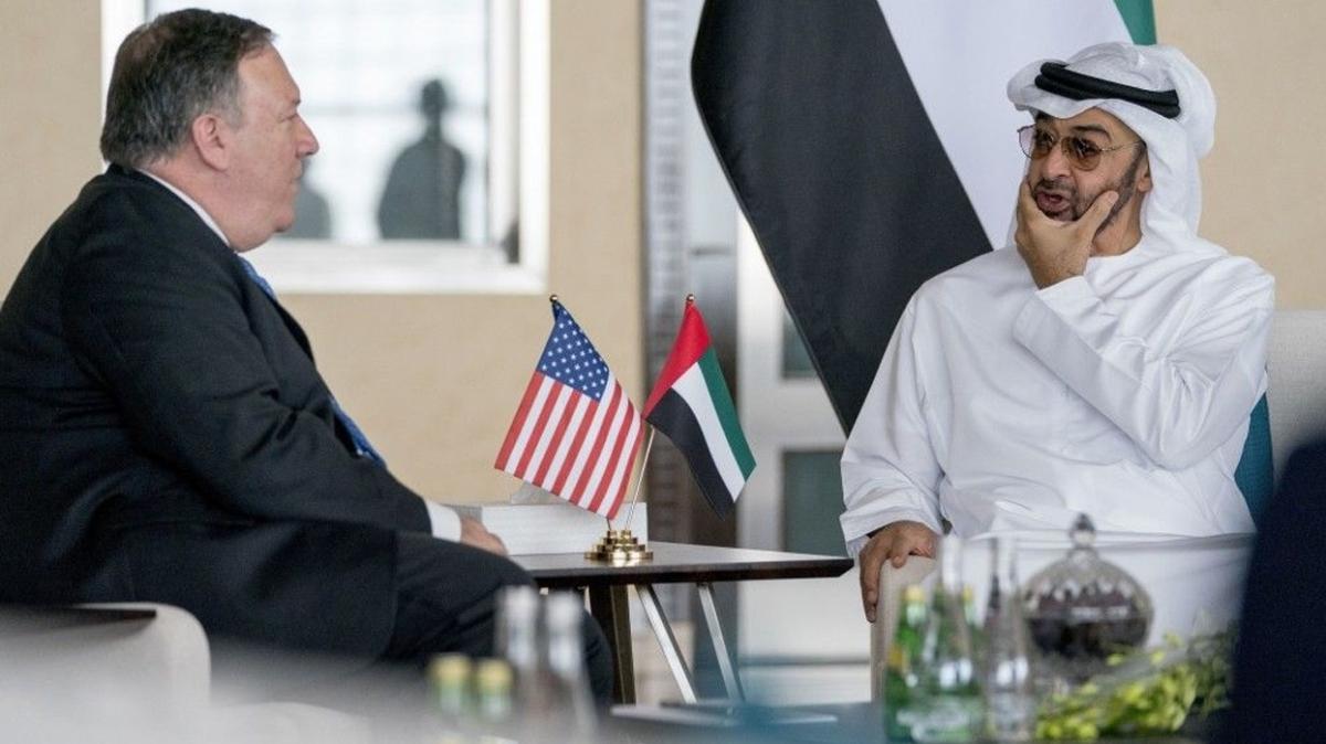 ABD Dileri Bakan Pompeo, Abu Dabi Veliaht Prensi Zayif ile bir araya geldi