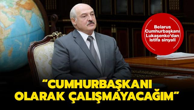 Belarus Cumhurbaşkanı Lukaşenko'dan istifa sinyali: Yeni Anayasadan sonra cumhurbaşkanı  olarak çalışmayacağım