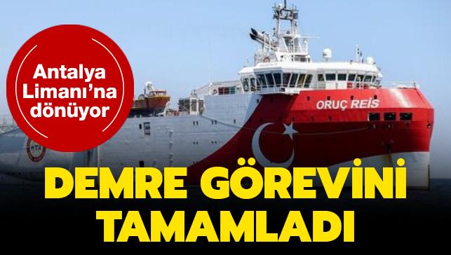 Oru Reis Sismik Aratrma Gemisi Antalya Liman'na dnd