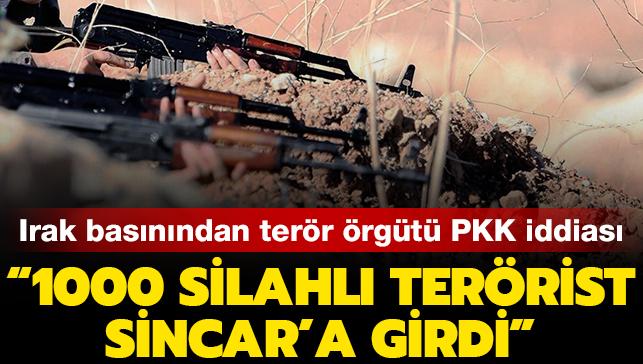 Terr rgt PKK'ya bal 1000 terristin Sincar'a girdii iddia edildi