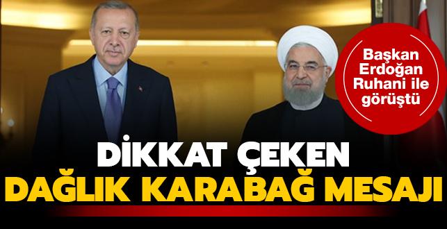 Bakan Erdoan, ran Cumhurbakan Hasan Ruhani ile telefonda grt