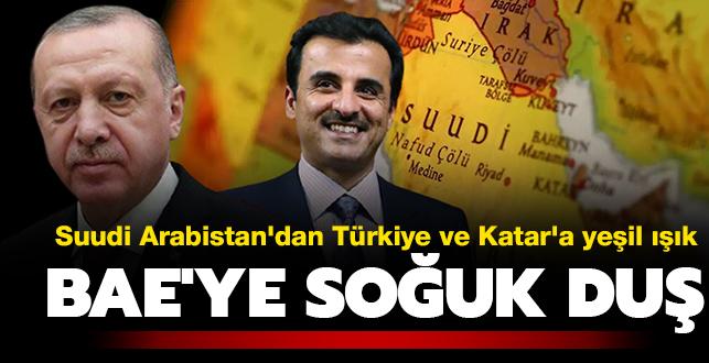 Suudi Arabistan'dan Trkiye ve Katar'a yeil k: BAE'ye souk du