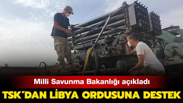 TSK'dan Libya ordusuna destek: ok namlulu roketatar eitimi verildi