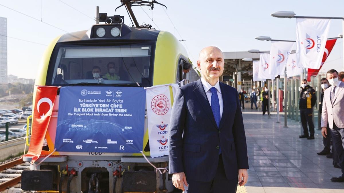 in'e ilk ihracat treni Marmaray'dan geerek yola kt