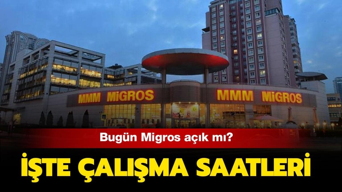 Bugün Migros açık mı" Migros pazar günü kaçta açılacak, kaçta kapanacak"
