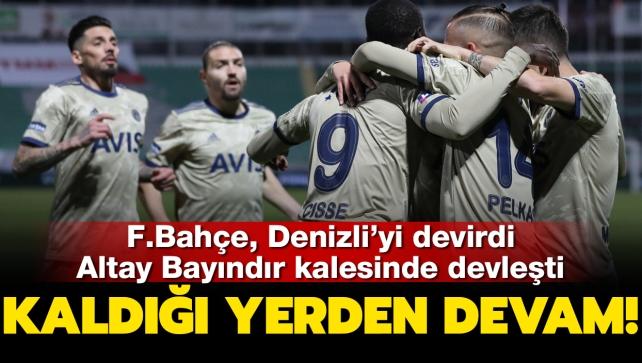 Son dakika haberi: Fenerbahçe, kaldığı yerden devam! 0-2